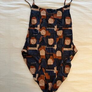 Geometric Patterned Madewell Swimsuit